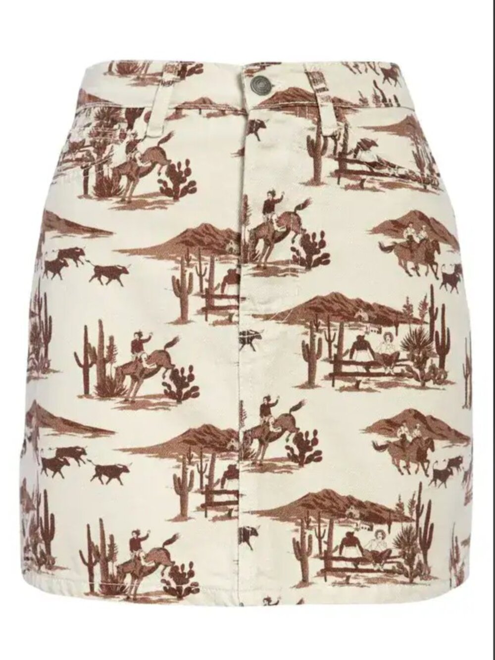 Reformation Jackie High Rise Denim Mini Skirt